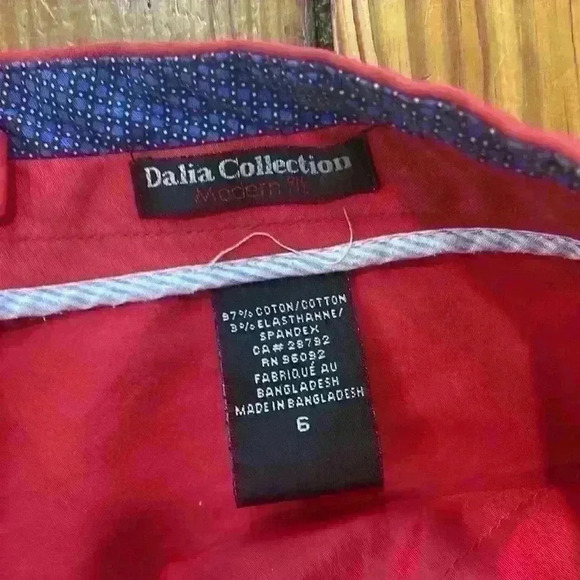 Dalia Collection Modern Fit Red Pencil Skirt size 6 - Picture 3 of 7